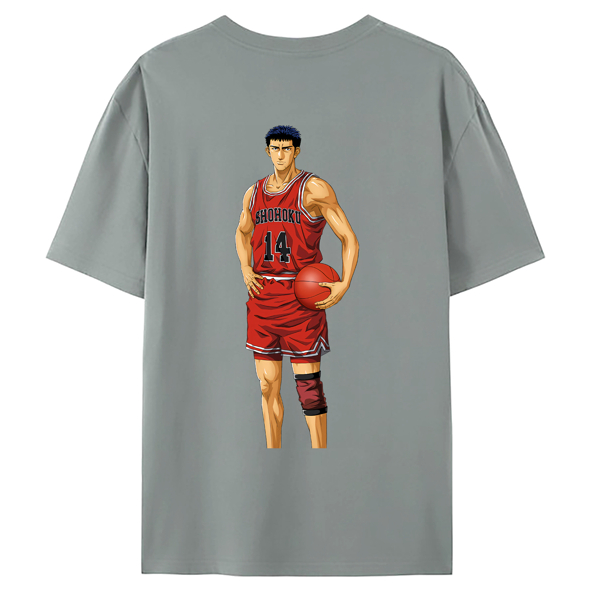 （画像用） SLAM DUNK／スラムダンク 綿100％ メンズ半袖Tシャツ（バックプリント） 通気性